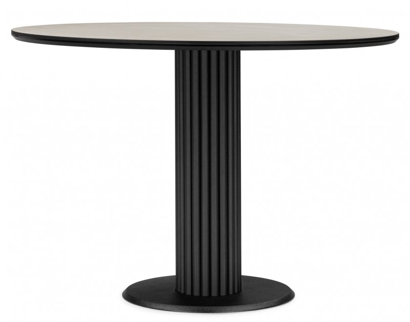 Керамический стол Кэмерон 110 krater perla repose / черный