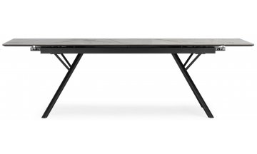 Керамический стол Ворен 180(240)x90 calacatta gold / черный