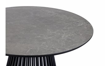 Керамический стол Нэнси 110 темно-серый / черный