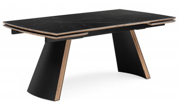 Керамический стол Симмонс 180(260)x90 shakespeare black / черный