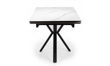 Керамический стол Старлайт 120(180)х80 snow alpin / черный