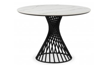 Керамический стол Вивиен 110 patagonoa bianco repose / черный