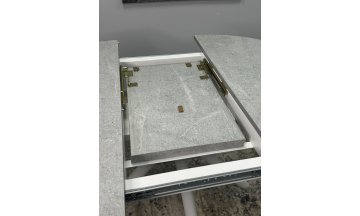 Керамический стол KENNER AR1000 белый/мрамор светло-серый