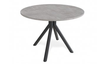 Керамический стол KENNER AR1000 черный/мрамор светло-серый