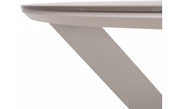 Керамический стол Хокку бетон / белый