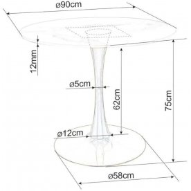 Керамический стол Espero 90