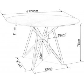 Керамический стол Murano 120