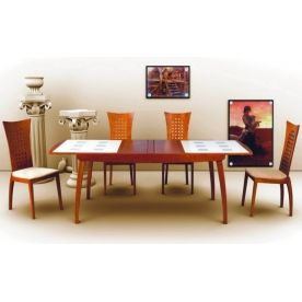 (НЕАКТИВЕН) Обеденная группа "стол 3094R и 4 стула 91025 вишня" (ES)