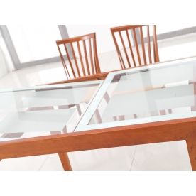 (НЕАКТИВЕН) Обеденная группа "стол 31098 L и 4 стула 9927 вишня" (ES)