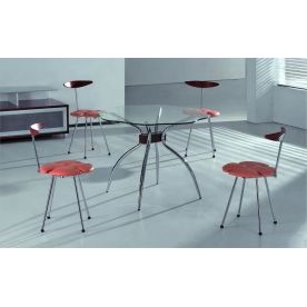 (НЕ АКТИВЕН, стулья больше не поставляются) Обеденная группа "стол B2010C и 4 стула C3002" (ES)