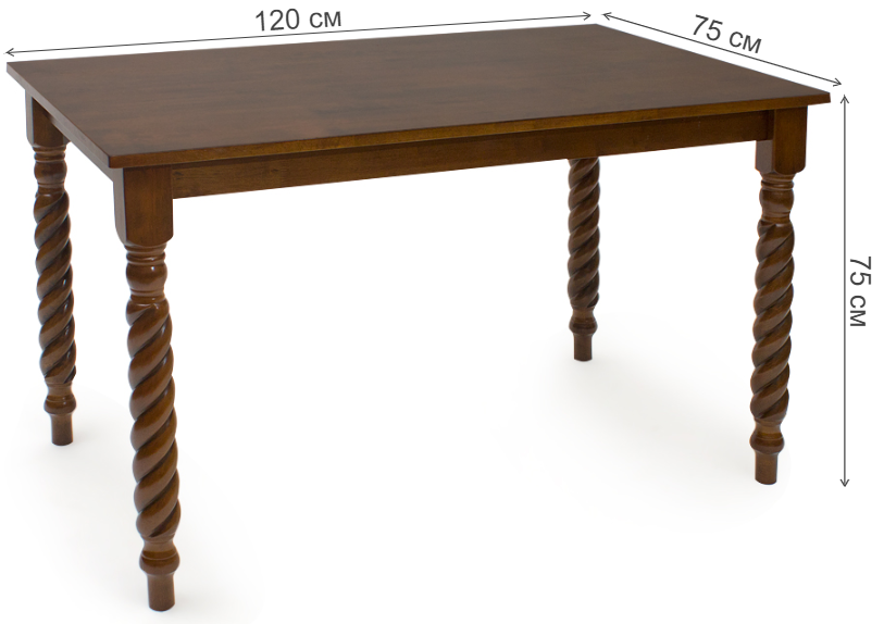 Обеденная группа стул Napoleon и стол Napoleon темный дуб