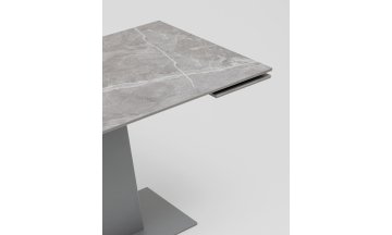 Керамический стол Арнон 120(180)x80x76 серый мрамор