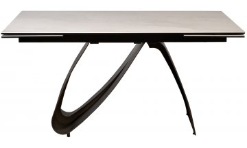 Керамический стол Арсеник мрамор белый / черный