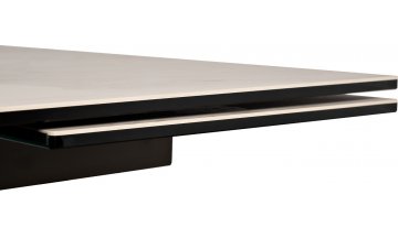 Керамический стол Арсеник мрамор белый / черный