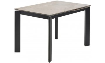 Стеклянный стол Corner 120 gloss amber jade solid ceramic / black