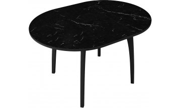 Керамический стол DikLine MK46 черный мрамор / черный