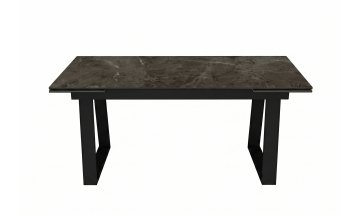 Керамический стол DKZ200 раскладной tundra gris / черный