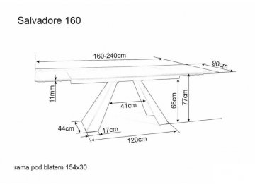 Керамический стол Salvadore