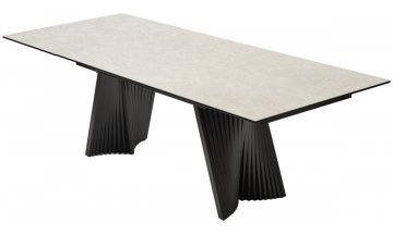 Керамический стол Yoakim 180 испанская керамика TL-102 бежевый мрамор / темно-серый