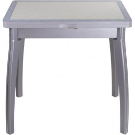 Стол Чинзано М-2 серый / 33 D-1 / ножка 07 серый