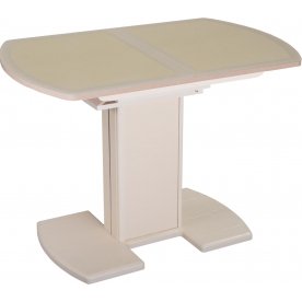 Стол Чинзано ПО молочный дуб / 21 F-1 / ножка 05 крем