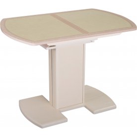 Стол Чинзано ПО молочный дуб / 31 D-2 / ножка 05 крем