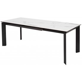 Керамический стол Cremona 140 high gloss statuario