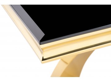 Обеденный стол Komin 2 черный / золото