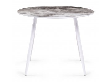 Обеденный стол Анселм мрамор серый / белый