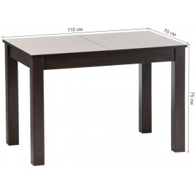 Стеклянный стол Бруно 1100 х 700