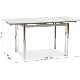 Стеклянный стол GD019