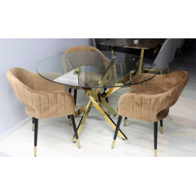 Стеклянный стол Элис