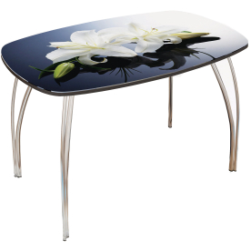 Стеклянный стол Лотос 1000 х 600