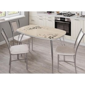 Стеклянный стол Лотос 1000 х 600