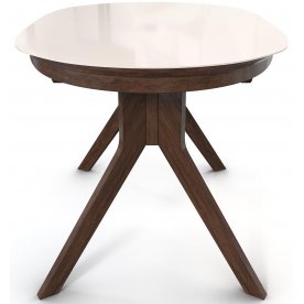 Стеклянный стол Местре 120/80-ОВС