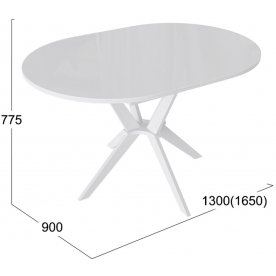 Стеклянный стол Мурано Тип 2