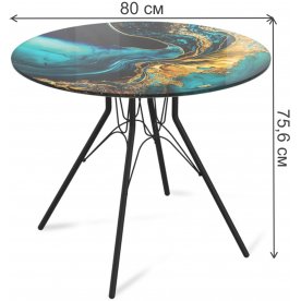 Стеклянный стол Sheffilton SHT-TU34-P/TT32 80