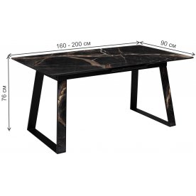 Стеклянный стол Франк