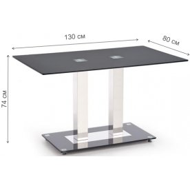 Стеклянный стол Walter 2