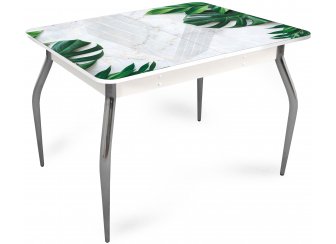 Стеклянный стол Тропики