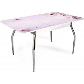 Стеклянный стол Цветы