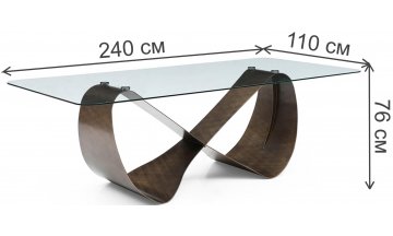 Стеклянный стол Асеир 240