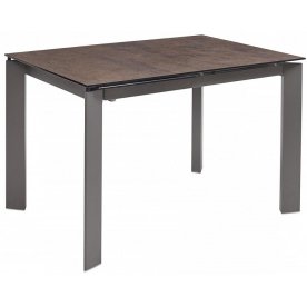 Стол Corner 120 glazed glass copper / grey 1