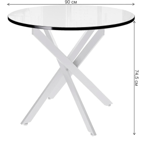 Стеклянный стол DikLine Rs90