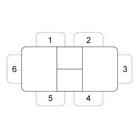 Стеклянный стол 1100 M