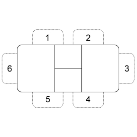 Стеклянный стол 1100 M
