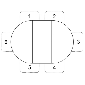 Стеклянный стол B1100
