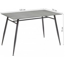 Стеклянный стол Dirk