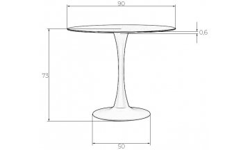 Стол деревянный обеденный Mia черный