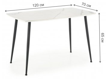 Стеклянный стол Тхас 120/70/75